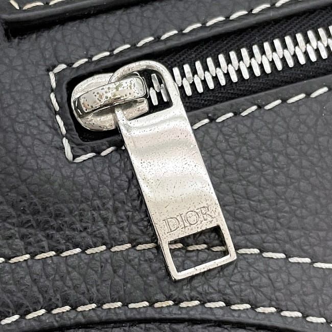 Christian Dior Body Bag Shoulder Bag Black Saddle