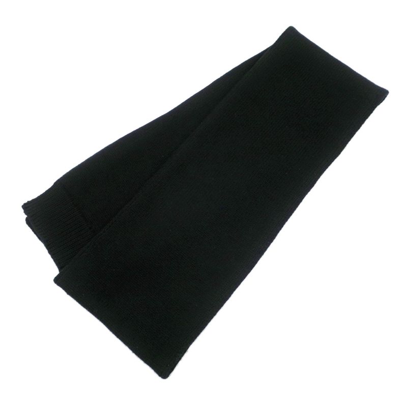 Celine Muffler - Black BK Triomphe Logo Wool Ladies Accessories Others