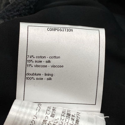 Chanel Jacket Size 34 Women's P72389 Black Long Sleeves Spring/fall/2022 Cotton