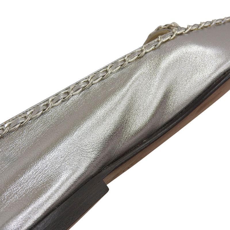 With Box Chanel Current Logo Chain-trimmed Flat Shoes Loafers 36 23cm (9.06in)