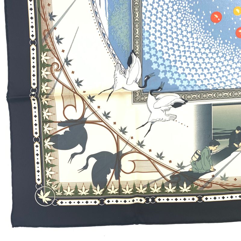 Grade Hermes Carre 90 Chaque Rencontre EST Unique Once-in-a-lifetime Scarf