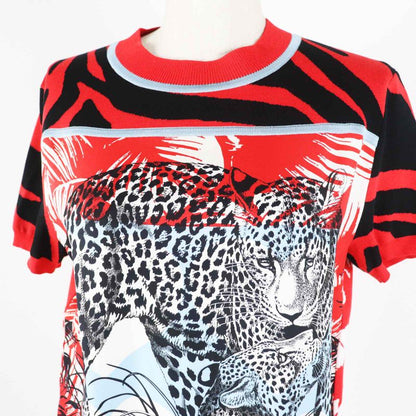 Hermes 3e2868d3 Jungle LOVE Jungle Love Silk Short/short Sleeve Knit Red And