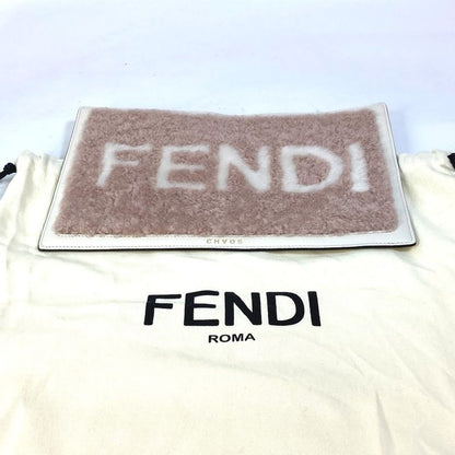 Fendi Miscellaneous Goods Logo PC Cover PC Cover IPAD Cover 7ar921 Leather Pink