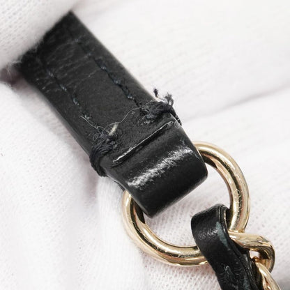 Chanel Shoulder Bag Matelasse Lambskin Black Chien Pan Gold Hardware Women