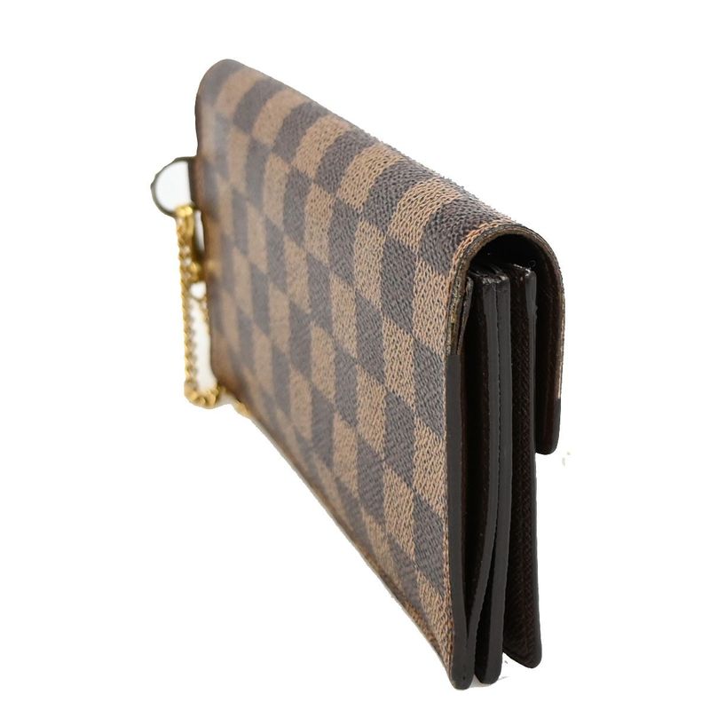 Louis Vuitton Long Wallet Damier Portefeuille Accordion Fold Wallet N60002