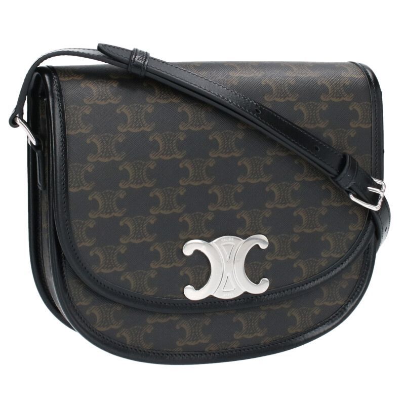 Celine 114452gjg Medium Besas Triomphe Shoulder Bag Men's M