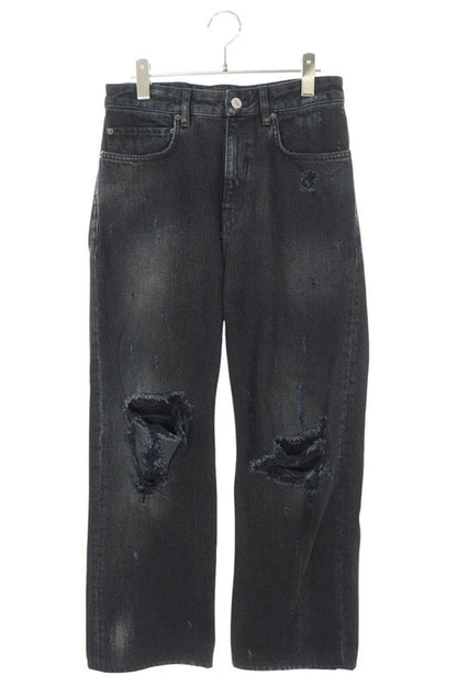 Balenciaga 745151 Tbp47 Destroyini Crash Baggy Long Pants Men's XS