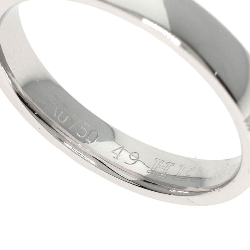 Hermes Ariane #49 Ring 18K White Gold Ladies