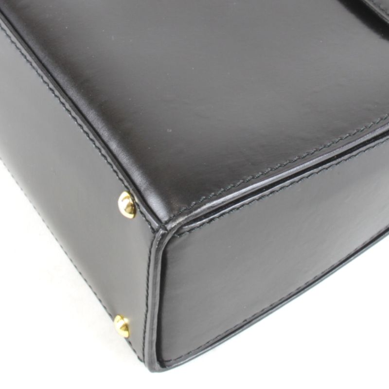 Celine Handbag Leather Black