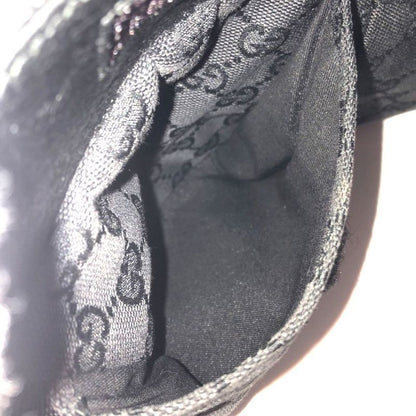 Gucci Body Bag Waist Pouch 28566 GG Canvas Black Zipper Opening Difficulty