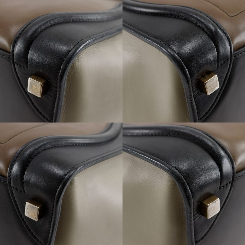 Celine Luggage Micro Shopper Calf Brown Women's Handbag