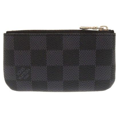 Louis Vuitton Pochette Cles Damier Graphite N60155 Black Coin Case LV 1091