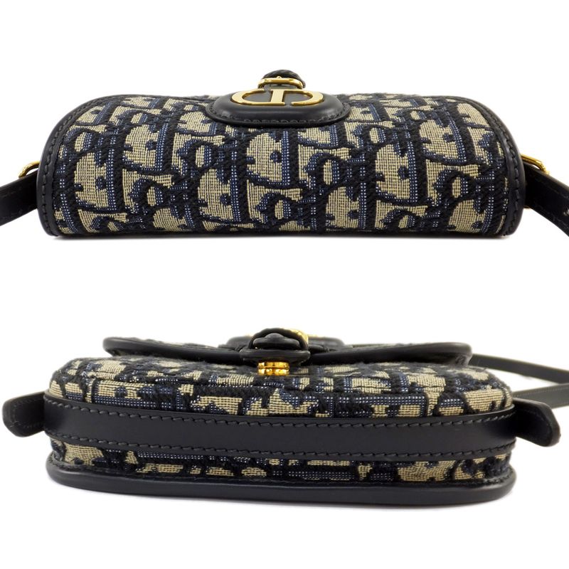 Dior Bobby Oblique Peacock Mini Shoulder Bag Gold Hardware CD Logo
