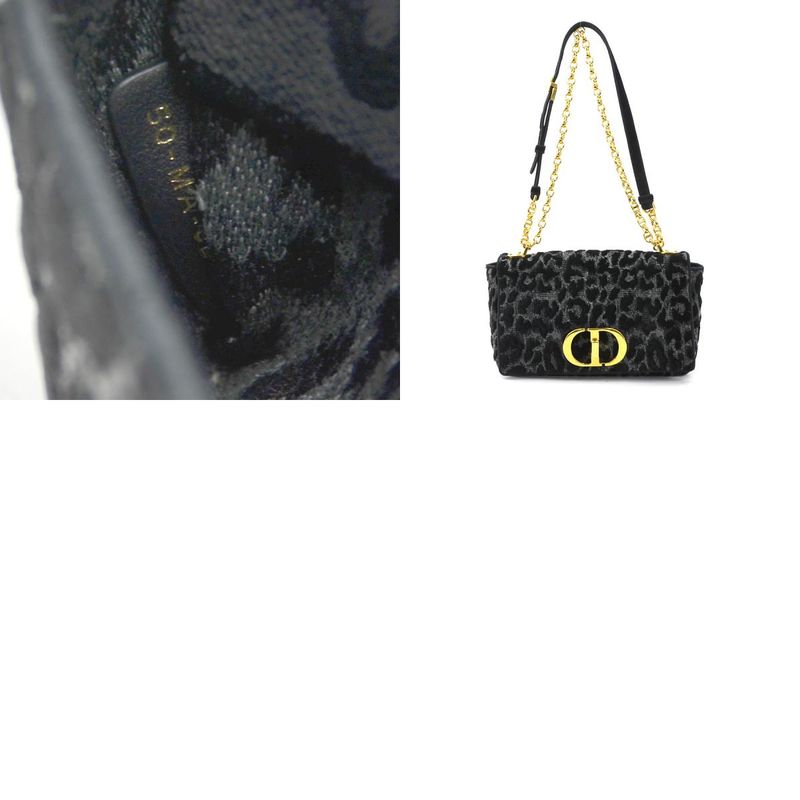 Christian DIOR Shoulder Bag Leopard Caro
