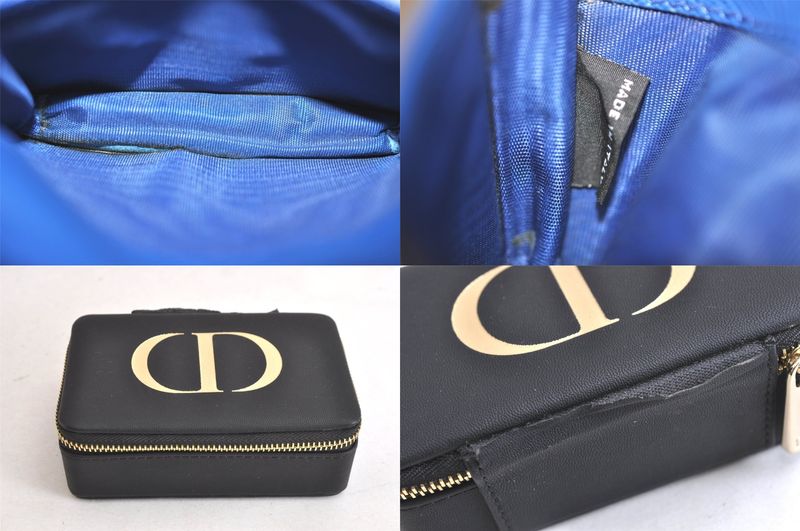 Prada Dior Coach Pouch Card Jewelry Case Set Of 4 Blue Green Purple 2811n