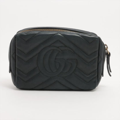 Gucci GG Marmont Heart Leather Pouch Black