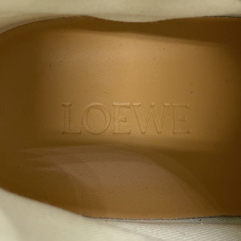Loewe Sneakers Anagram High Cut Canvas 36 Shoes Navybeige
