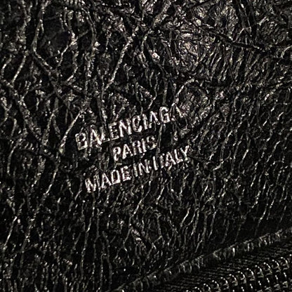 Balenciaga Tote Bag Shopper Garment Tote Bag 811607 Black Crinkled Lambskin