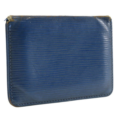 Louis Vuitton Porte 2 Carte Vertical M63205 Epi Leather Toledo Blue Lo0962