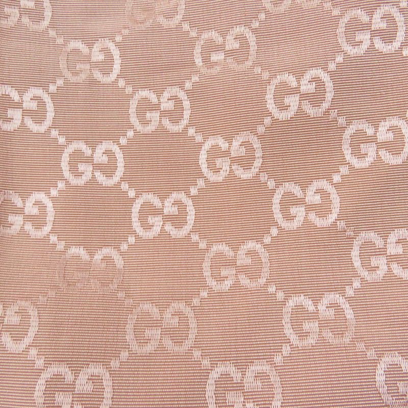 Gucci 691496 Cotton Rayon GG Pattern Belted Jumpsuit All-in-one Tunagi Pink 36