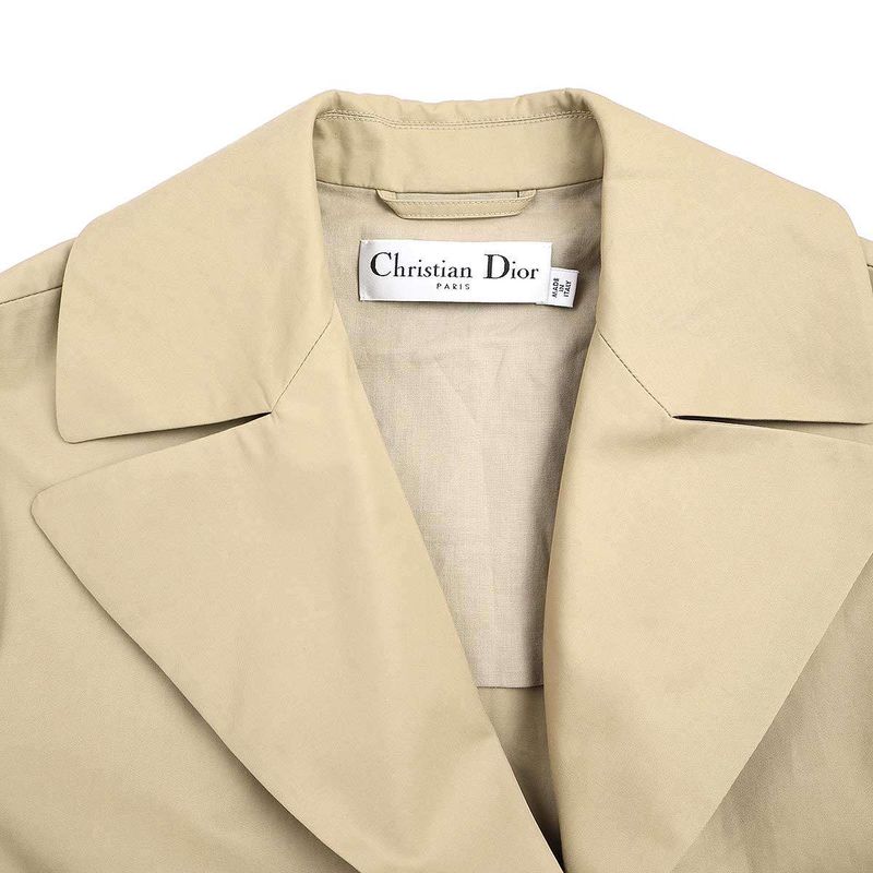 Christian Dior Bee Embroidered Trench Coat 8e27806a1332 Beige It44