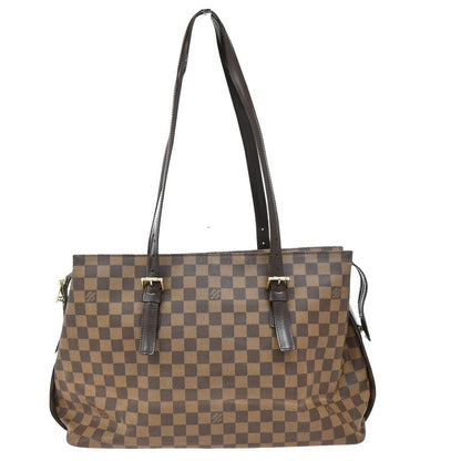 Louis Vuitton Shoulder Tote Bag Chelsea Damier Ebène N51119 16kb048