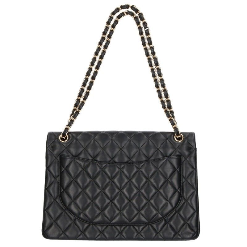 Chanel Matelasse 34 Coco Mark Lamb Skin Chain Shoulder Bag Men's