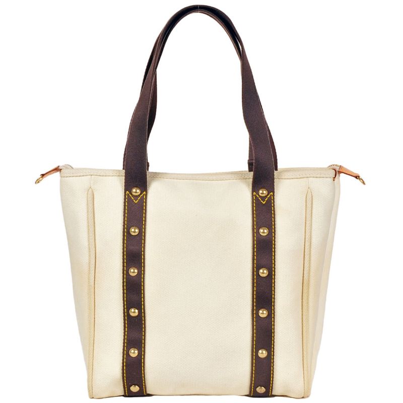 Louis Vuitton Antigua Cabas GM Tote Bag Canvas M40033 White