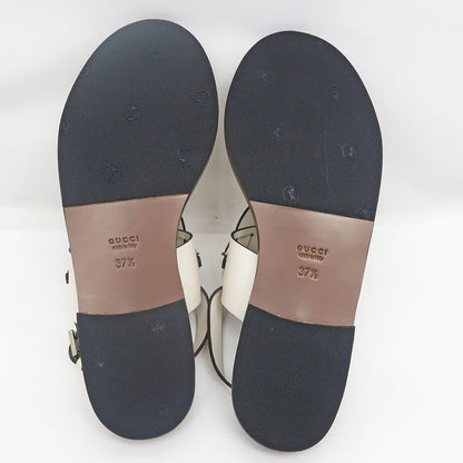 Gucci Sandals Bit White Dark Brown Size 37 1 2 Women's Apparel Women's