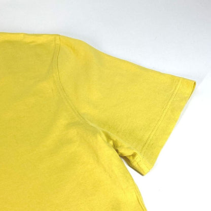 Louis Vuitton Short-sleeved T-shirt Logo LV Circle Cotton Yellow