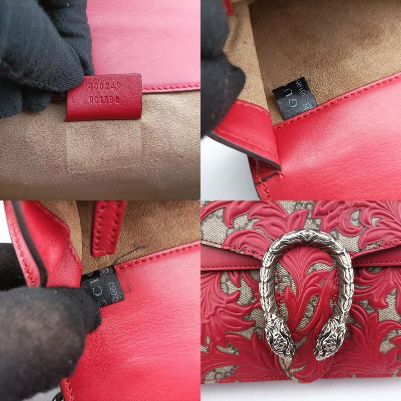 Gucci Dionysuso Scuff Dd X Multicolor PVC Coated Canvas X Leather 400249i0196570