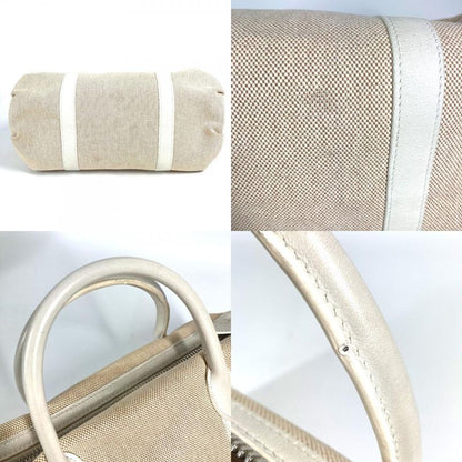 Hermes Handbag Porochon Mademoiselle Toile Ashe Beige