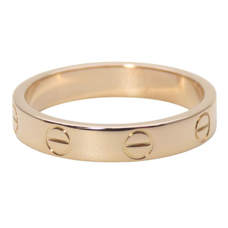Cartier Ring - Mini Love Ring 53 18K Pink Gold Approx 3.6g Pink Gold Jewelry