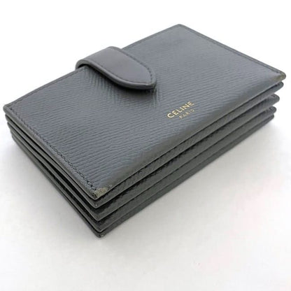 Celine Card Case Accordion Card F21339 Gray Excellent Condition