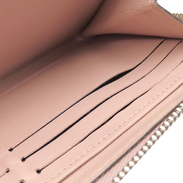 Louis Vuitton Long Wallet Zippy Wallet Monogram Mahina Rose Jasmine Silver