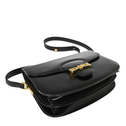 Celine Carriage Shoulder Bag Leather Black 67fa291