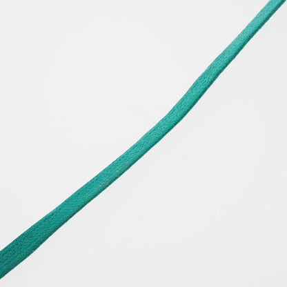 Hermes Ism Pigman 052880fl Lacquer And Silk Green Ladies 25.9g Necklace