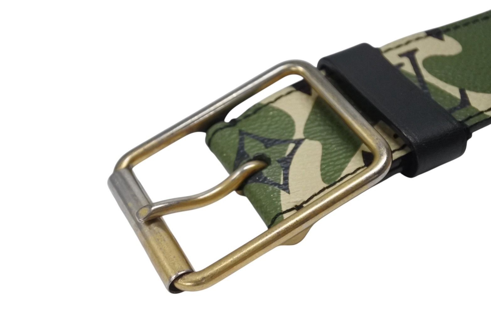 Louis Vuitton Belt Ceinture Monogram Moflage Takashi Murakami Gold — view 3