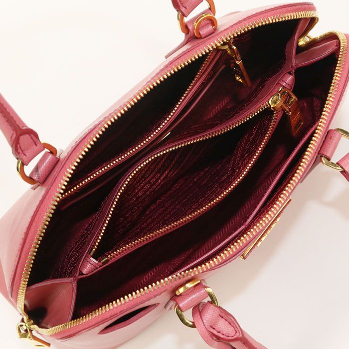 Prada 2WAY Saffiano Leather Bl0837 NZV F060m Handbag Leather Women