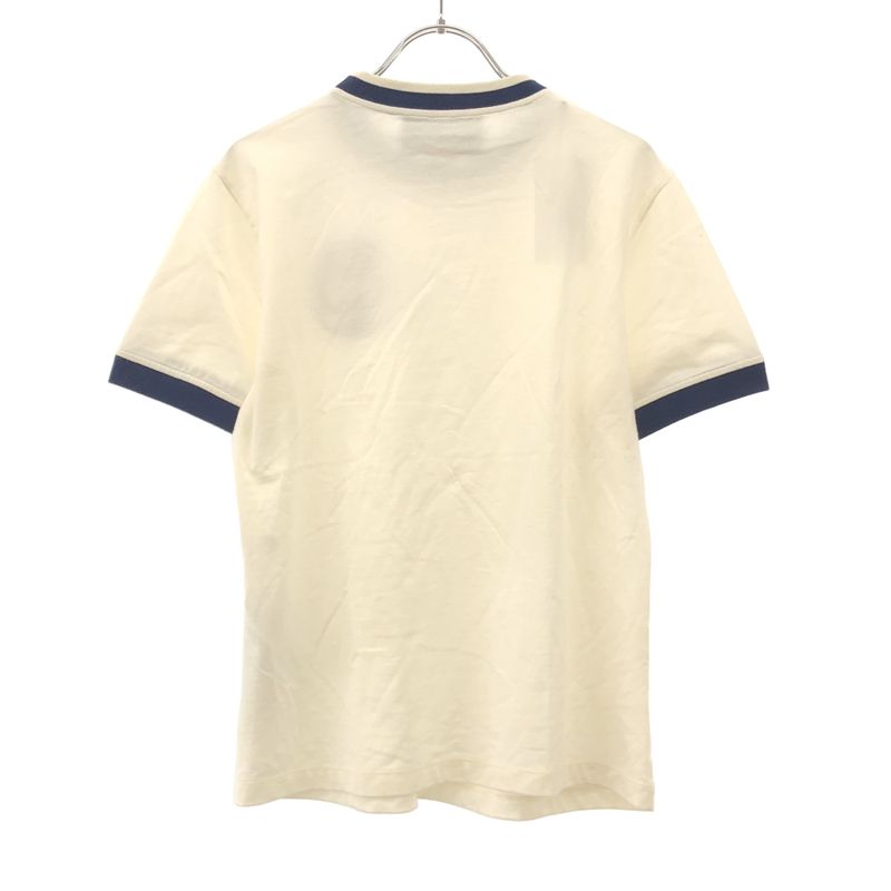 Gucci Embroidery Cotton Jersey T-Shirt 756596 Xjfv8 White X Navy M