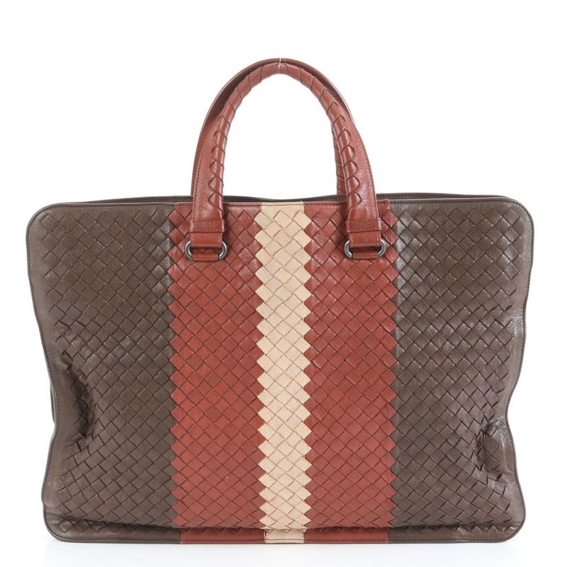 Bottega Veneta Intrecciato Woven Leather Business Bag Document Bag Briefcase