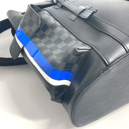 Louis Vuitton Backpack Sac Christopher PM M56600 Damier Graphite Canvas Black