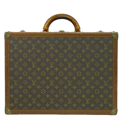 Authentic Louis Vuitton LV Bisten 50 Monogram Trunk Travel Bag Handbag Brown