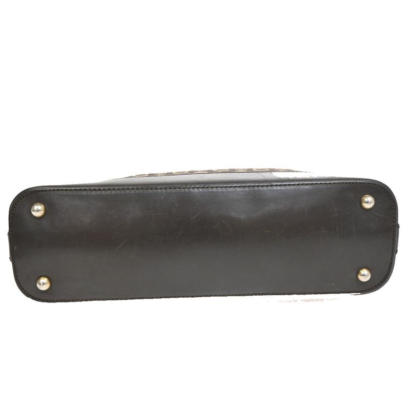 Celine Shoulder Bag Macadam Pattern Brown 83ka654