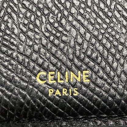 Celine Card Case Compact Zipped Card Holder Black Fragment Case