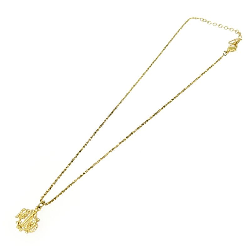 Christian Dior GP Emblem Necklace Women's Gold 430305 Necklace
