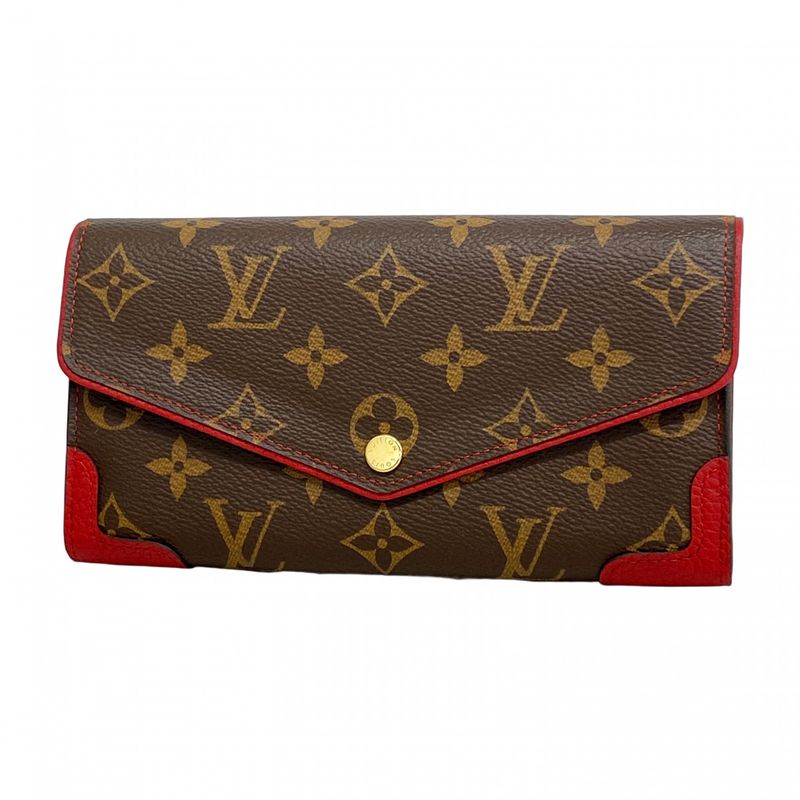 Louis Vuitton Long Wallet Monogram Portefeuille Sarah Retiro M61184 Threes