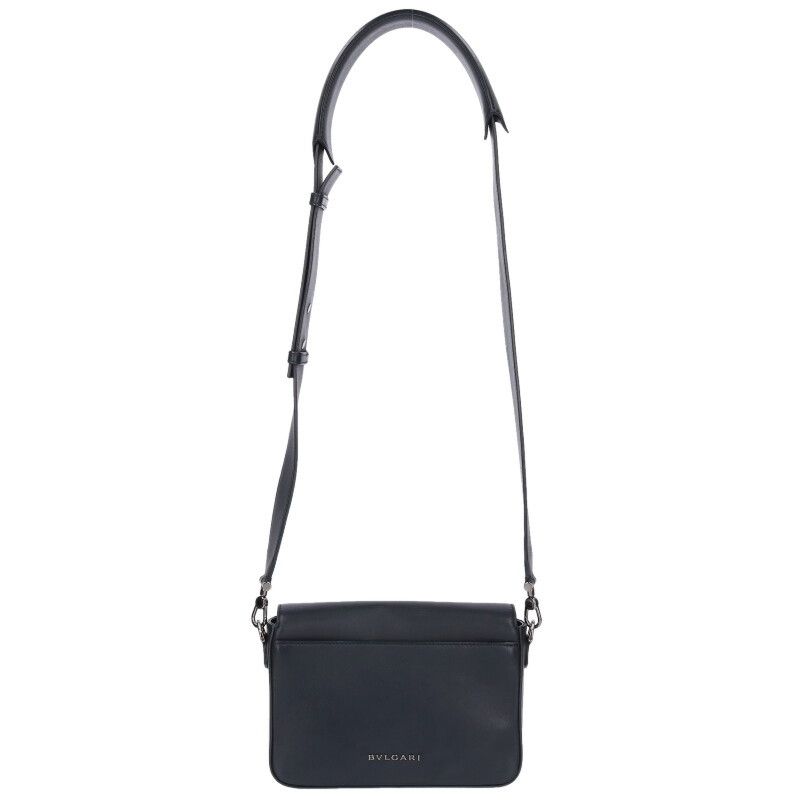 Bulgari 293022 Serpenti Forever Leather Crossbody Shoulder Bag Men's