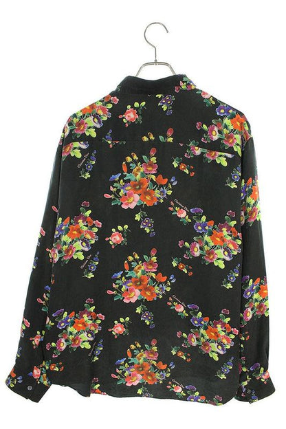 Dior 19SS 923c561w6009 BEE Embroidered All Over Silk Long Sleeve Shirt Men's 41