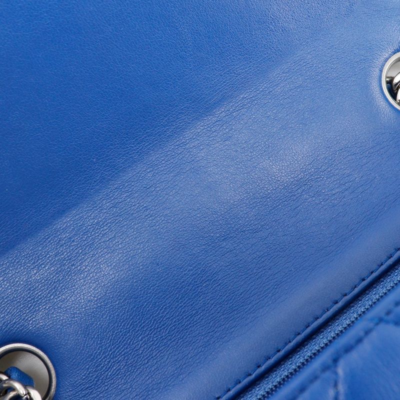 Chanel Chain Shoulder Matelasse A35200 Lambskin Blue Ladies Shoulder Bag